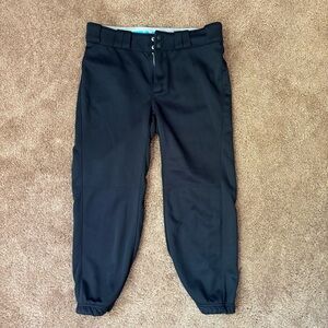 Easton Girls Youth L Black Softball Pants